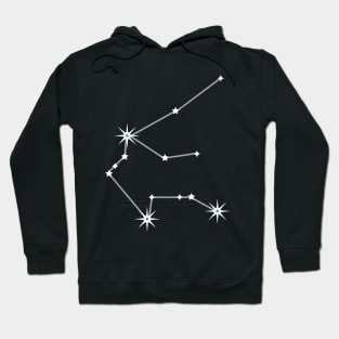 Aquarius on Black Hoodie